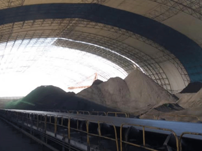 五指山煤棚料仓网架